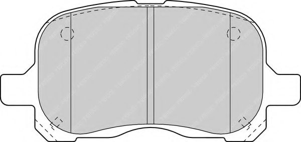 FERODO FDB1458 Brake Pad Set, disc brake